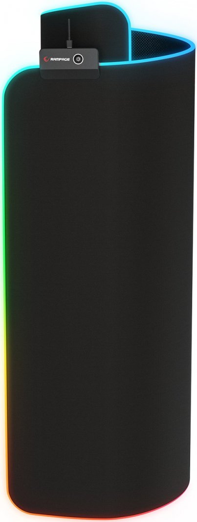 Mauspad Rampage MP-23 RGB, M, i zi