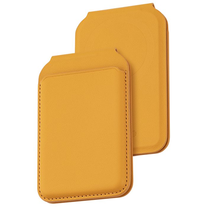Dviced Leather MagSafe Foldable Cardholder, Orange