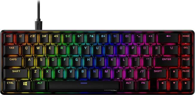 Tastierë HyperX Alloy Origins 65 Keyboard HyperX Red (4P5D6AA#ABA), RGB, e zezë