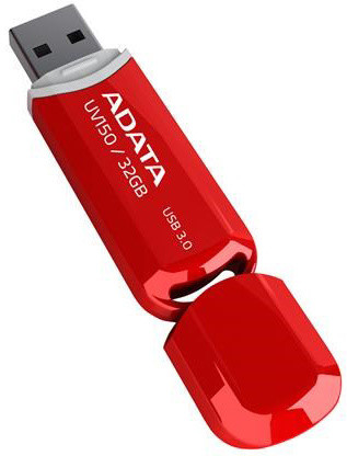 USB ADATA UV150, 32GB, e kuqe
