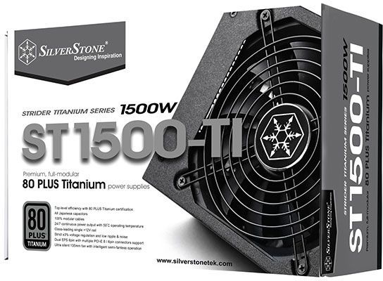 Furnizues me energji SilverStone Strider Titanium, 1500 W