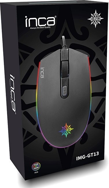 Maus gaming Inca IMG-GT13, 1200 DPI, RGB, USB, i zi