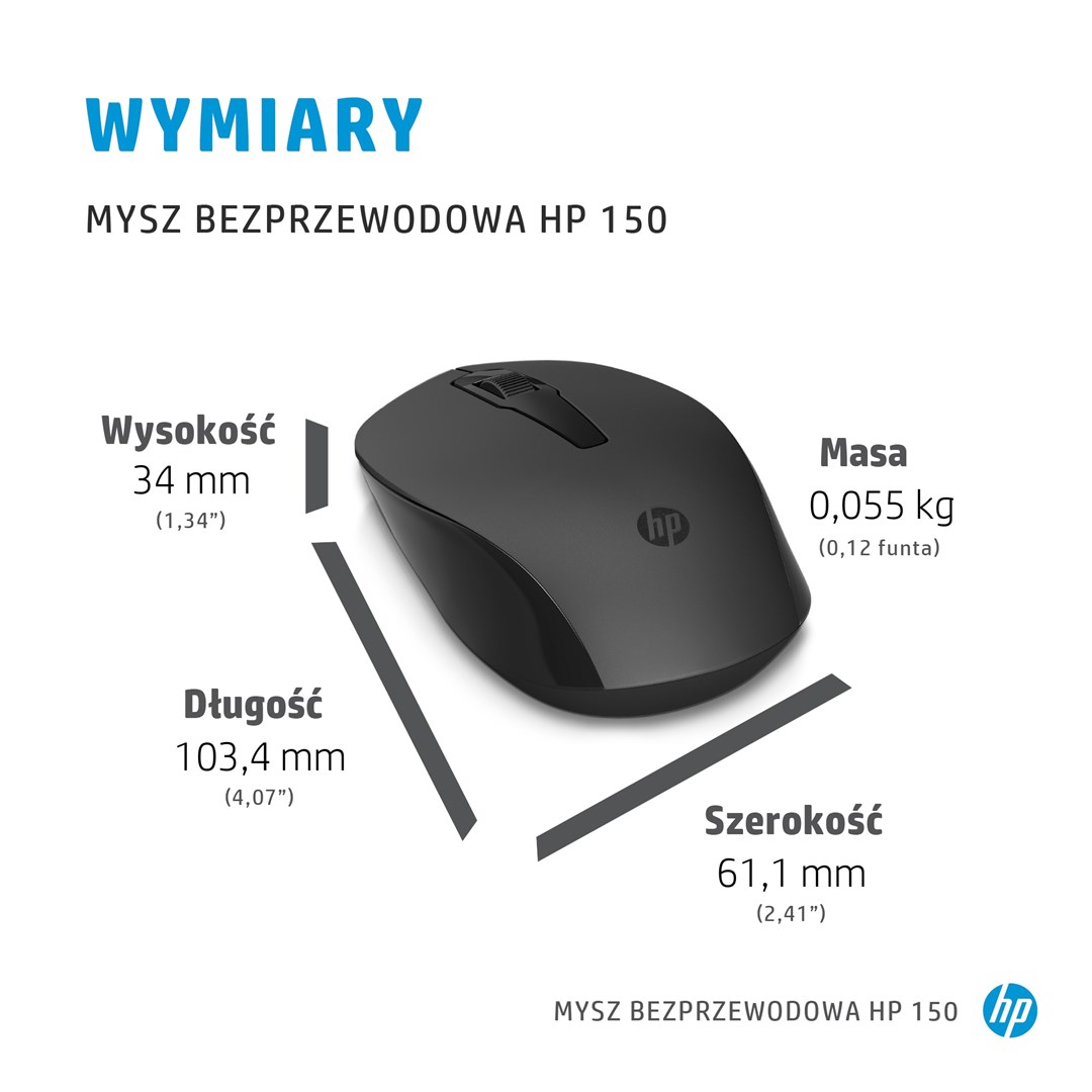 Maus HP 150, RF Wireless, i zi