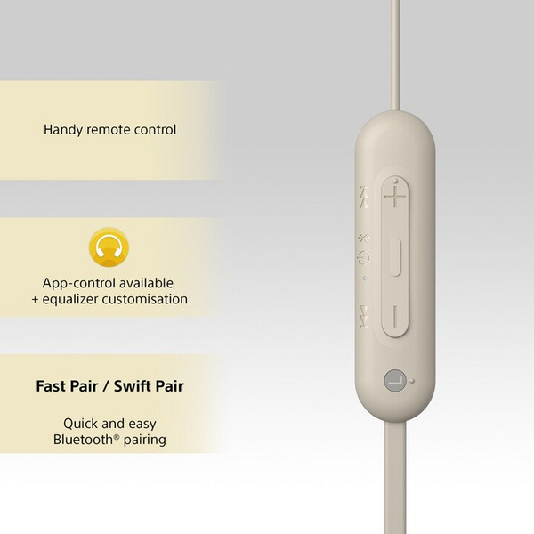 Dëgjuese Sony WI-C100, të hirta