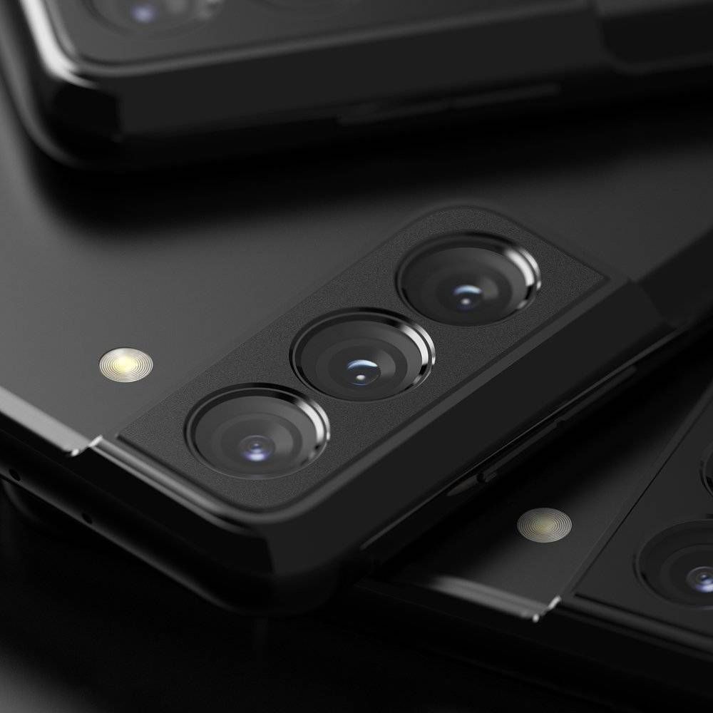 Mbrojtëse kamere Ringke Camera Styling për Samsung Galaxy S21 Plus, çelik inox, e zezë