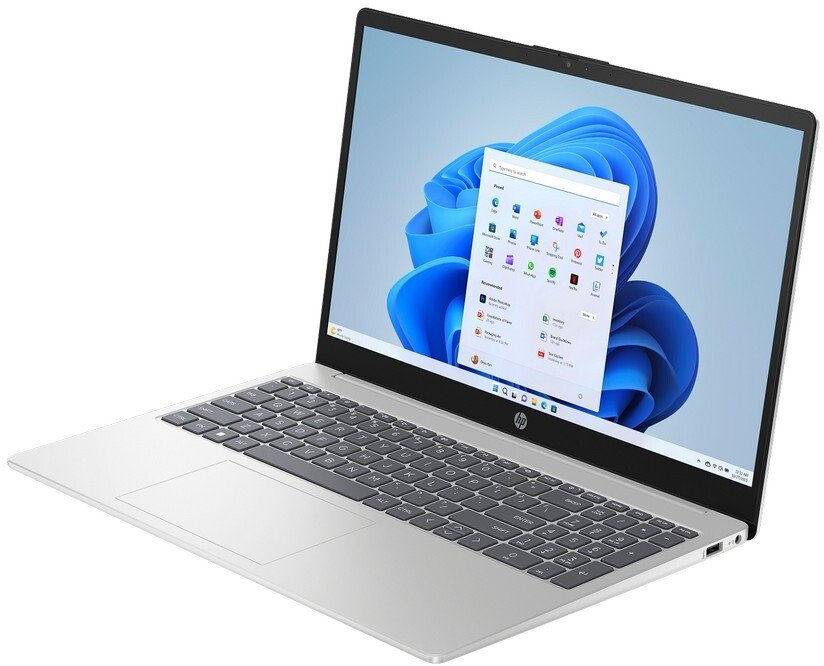 Laptop HP 15-fc0146dx, Ryzen 5, 8GB, 512GB SSD, ekran me prekje, Win 11, i argjendtë