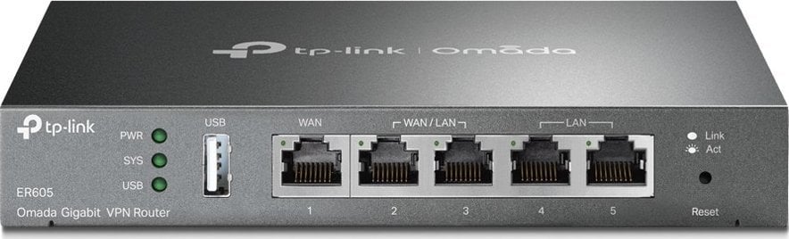 Ruter TP-Link TL-ER605, 1x RJ45, xDSL, i hirtë