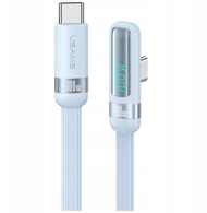 Кабел за полнење USAMS US-SJ653, USB-C во USB-C, 100W, 1.2m, сина