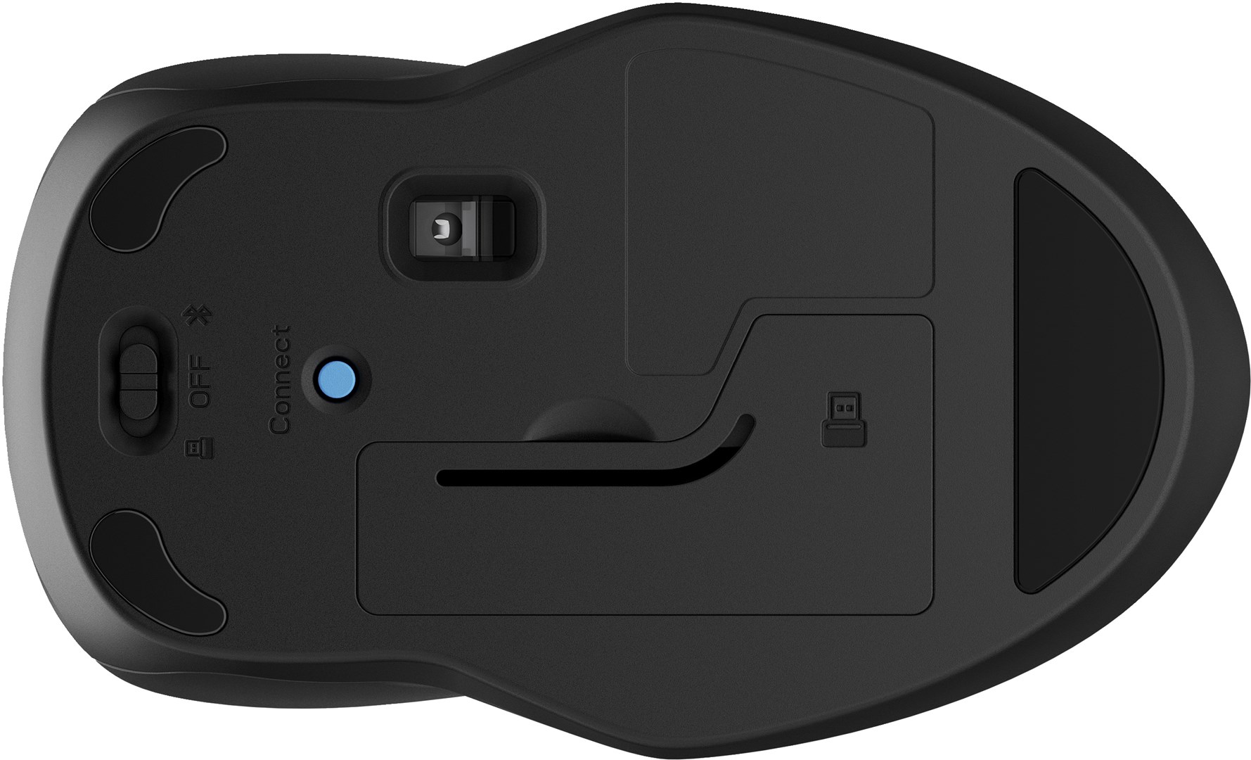 Maus HP 250, Bluetooth + USB Type-A, i zi