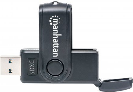 Lexues kartelash Manhattan 24in1, USB 3.0, SD MicroSD MMC, i zi