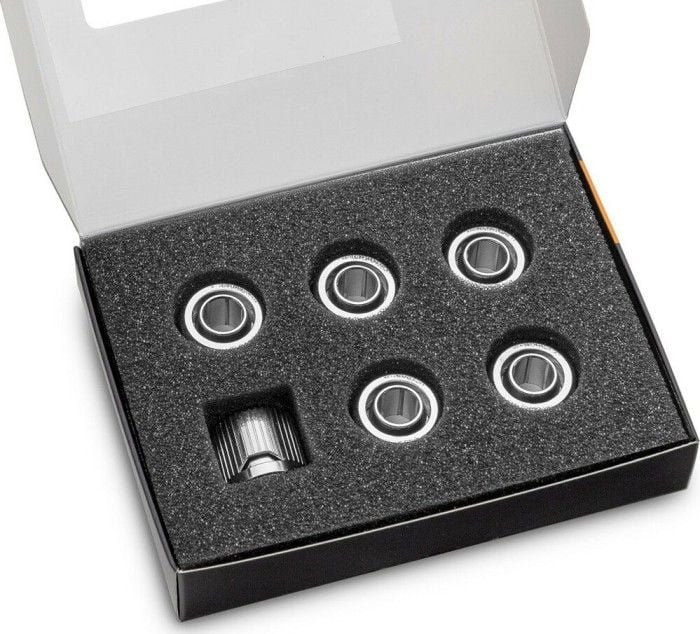 Lidhje uji EK Water Blocks EK-Quantum Torque STC 10/13, set 6 copë, argjendi