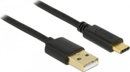 Kabllo Delock USB-A - USB-C, 4m, e zezë