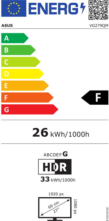 Monitor ASUS Gaming VG279QM - 27'' LED