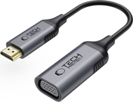 Adapter HDMI në VGA Tech-Protect UltraBoost, Full HD 1080p 60Hz, i zi