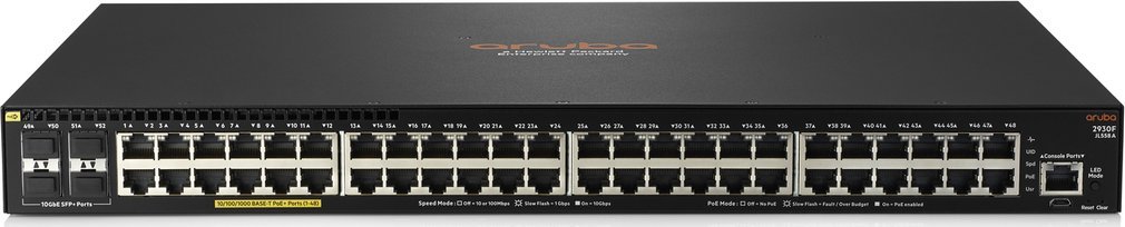 Switch HP Aruba 2930F 48G (JL558A), 10 Gigabit Ethernet, 52 porte, 48 porte PoE/PoE+, i zi
