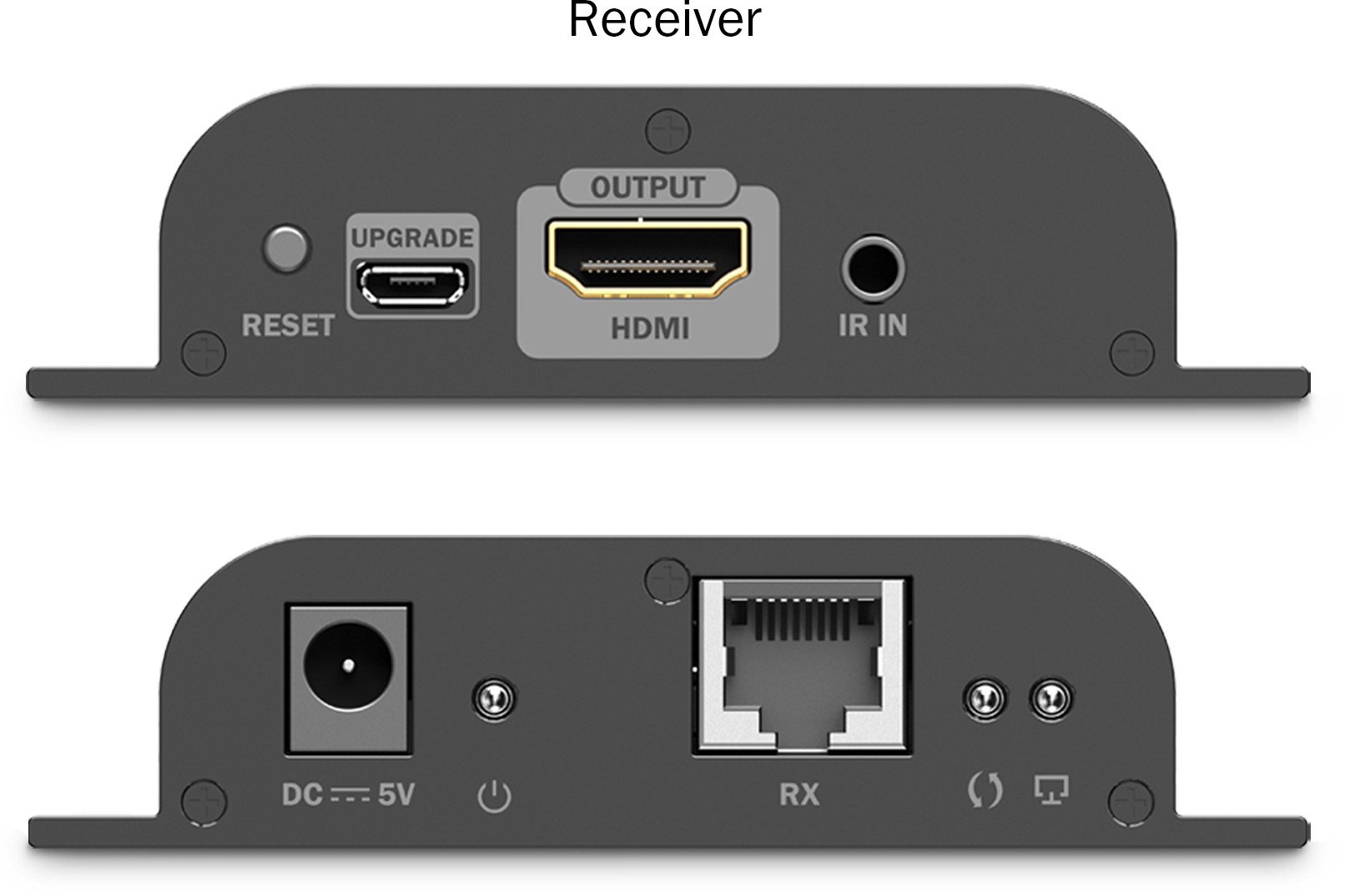 Marrës HDMI IP Digitus DS-55351, 4K 60Hz, UHD, i zi