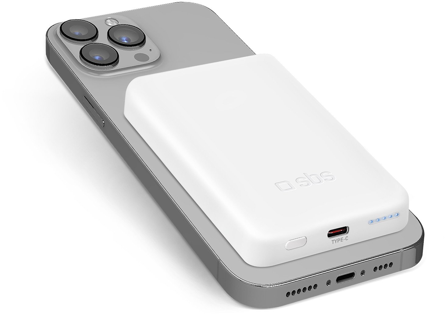 Power bankë magnetike wireless 5000mAh, USB C, e zezë
