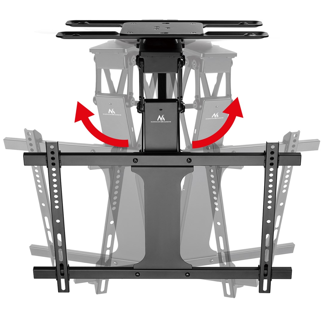Mbajtëse tavani për televizor Maclean, 32"-75", 35kg, i zi