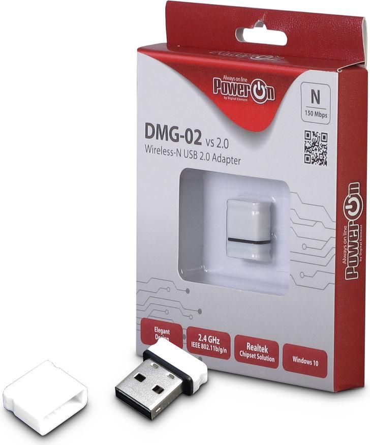 Adapter rrjeti Wi-Fi Inter-Tech DMG-02, USB 2.0, 150 Mbps, i zi