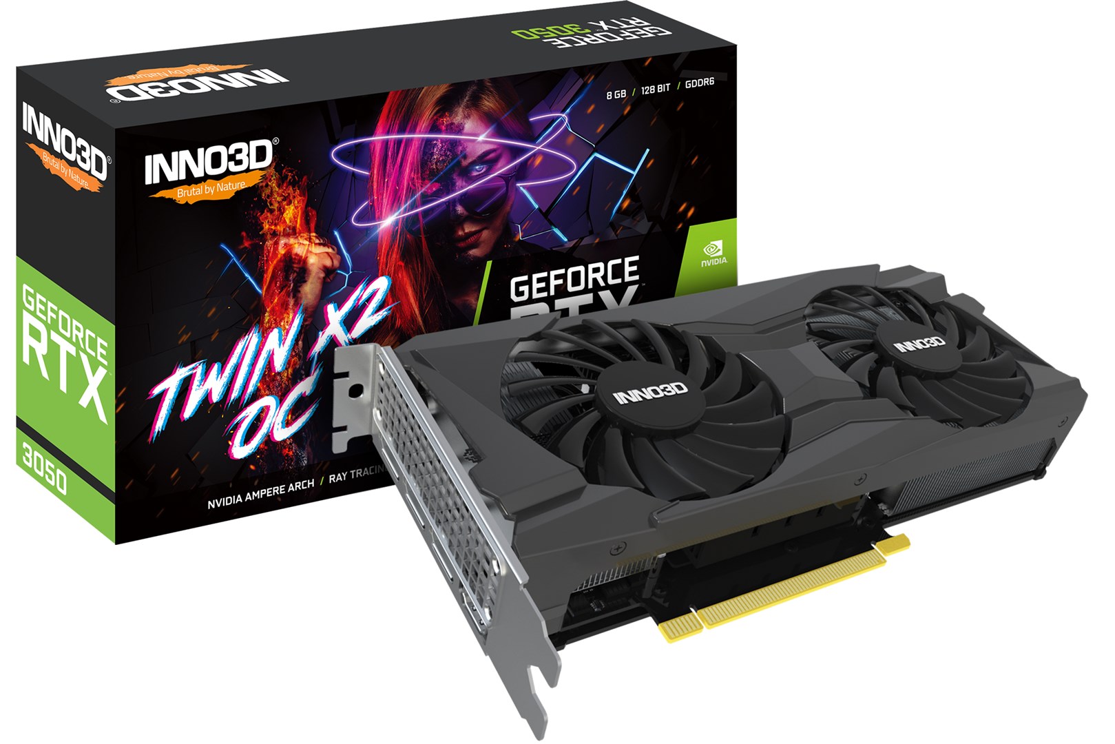 Kartë grafike Inno3D NVIDIA GeForce RTX 3050, OC, 8 GB GDDR6