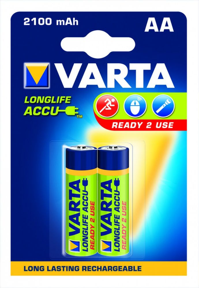 Bateri Varta LongLife AA/R6, 2100mAh, 2 copë