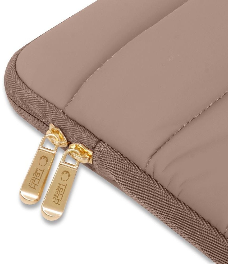 Футрола за лаптоп Tech-Protect Fluffy, 13-14\", walnut, кафеава