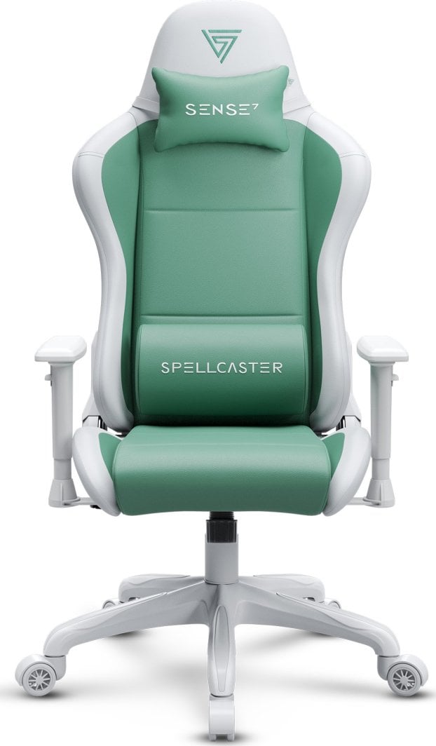 Karrige SENSE7 Spellcaster FUKU, material+lëkurë, e gjelbër/ bardhë