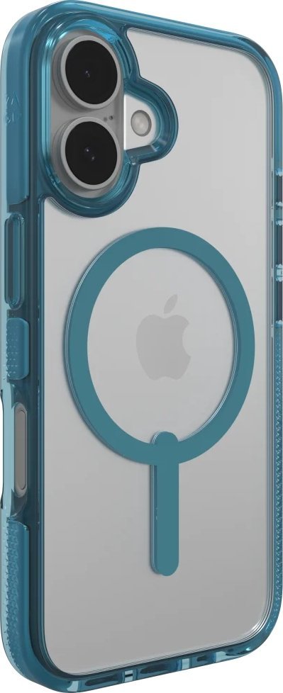 Mbështjellëse ZAGG Santa Cruz Snap për iPhone 16 Plus, hard shell, MagSafe, blu River