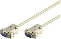 Kabllo seriale MicroConnect SCSEHN5, DB9 mashkull femër, 5m, e bardhë