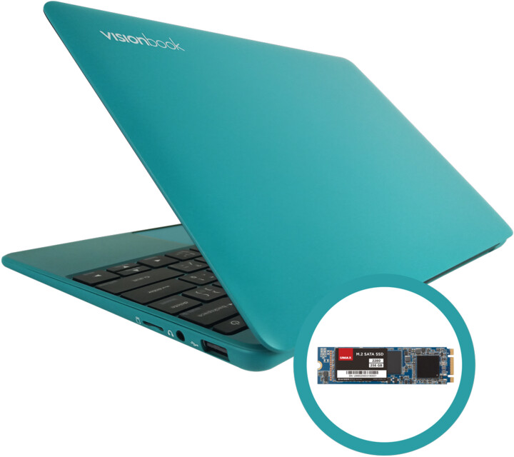 [OUTLET] Laptop Umax VisionBook 12Wr, 11.6'', Intel Celeron, 4GB RAM, 64GB SSD, Intel UHD Graphics 600, i gjelbër