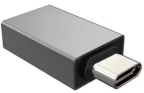 Përshtatës USB Platinet Media, USB C në USB A, 5 Gbps, gri