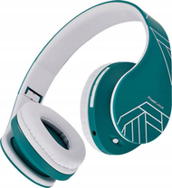 Безжични слушалки PowerLocus P2, Bluetooth 5.3, 15‑20 часа батерија, сино и бело