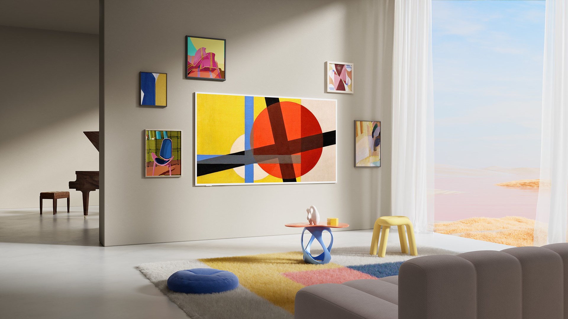 Televizor TCL 75A300W NXTFrame, 75", QLED Pro 4K UHD, i bardhë