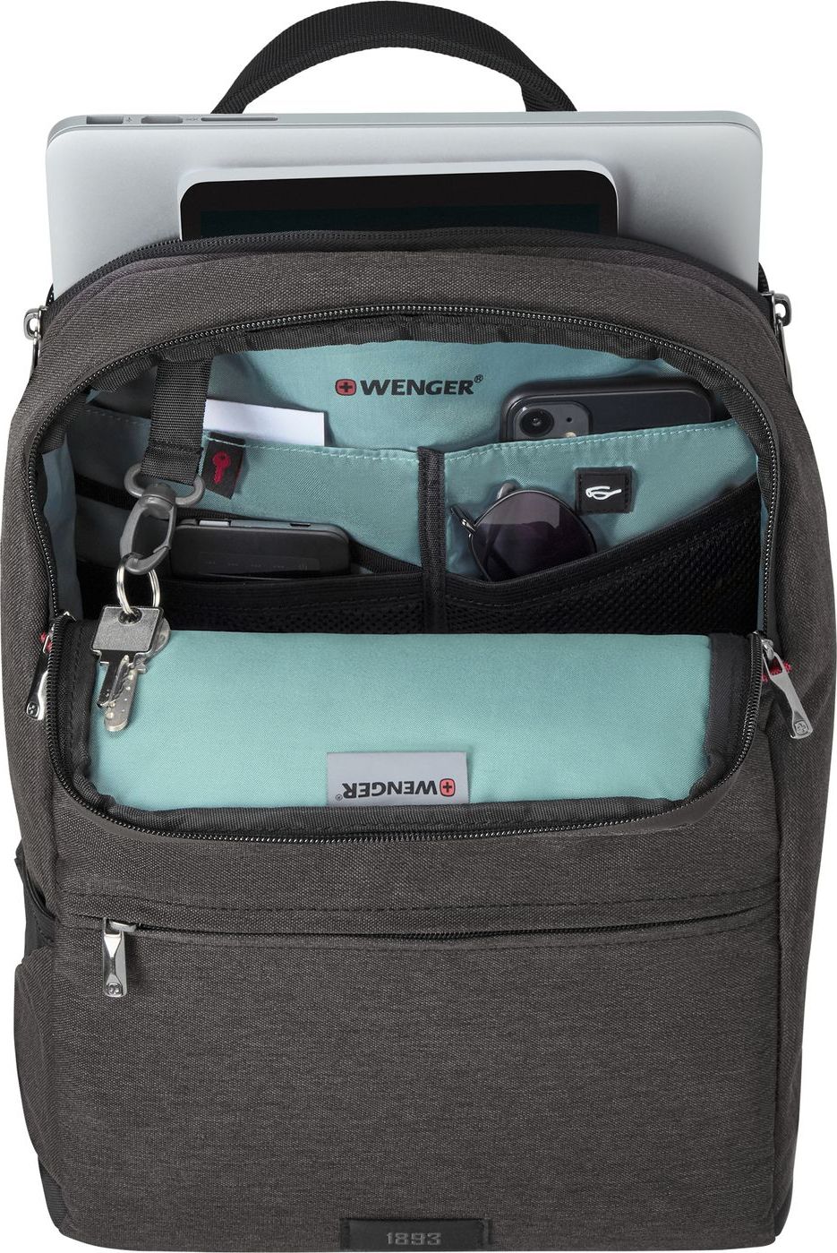 Shpinore Wenger MX Reload 14", për laptop, e zezë