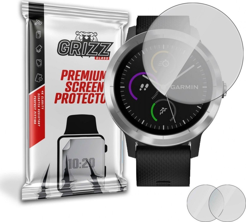 Mbrojtëse ekrani GrizzGlass për Garmin Vivoactive 3, matte, 2 copë
