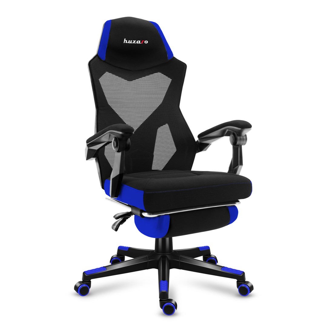 Karrige lojërash HUZARO COMBAT 3.0, 140kg, e zezë/e kaltër