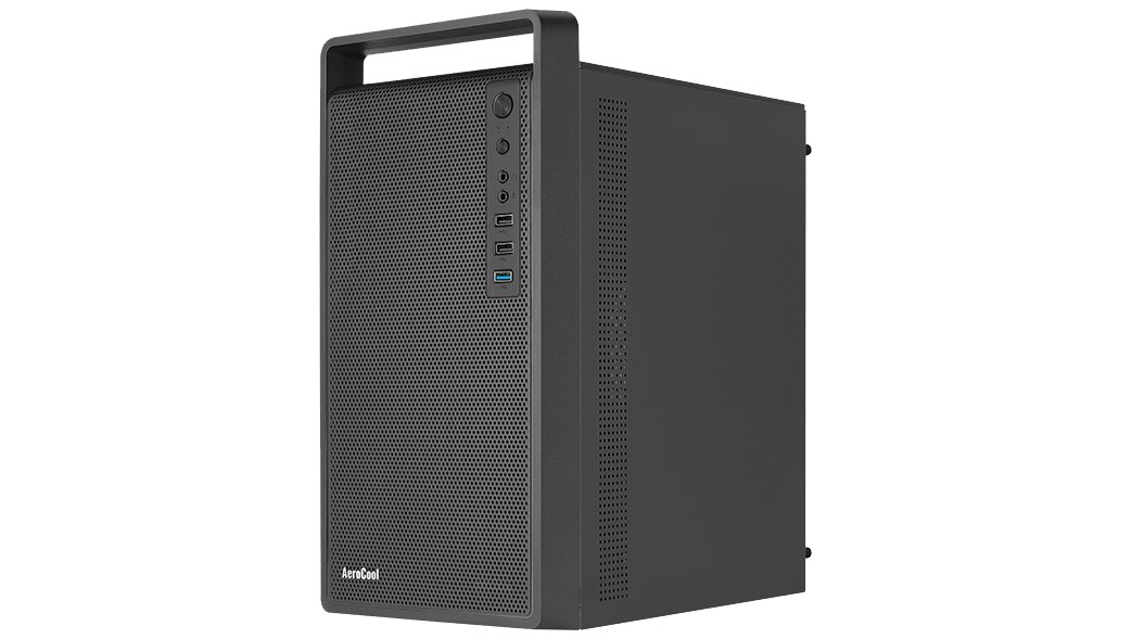Kase kompjuteri Aerocool CS-109 FRGB, mini tower, panel anësor akrilik, e zezë