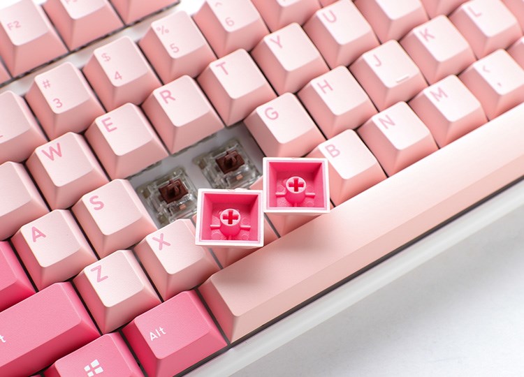 Тастатура Ducky One 3 Gossamer TKL, Cherry MX Red, RGB, розова