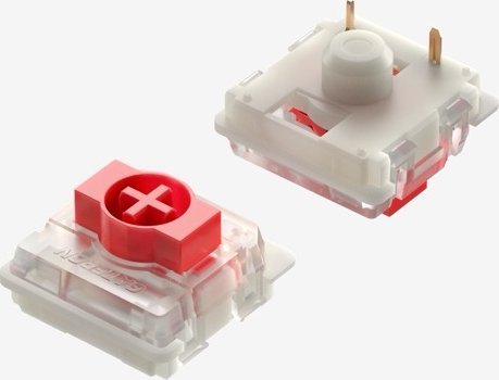 Tastierë mekanike wireless Nuphy Air96 V2, Red 2.0, Ionic White