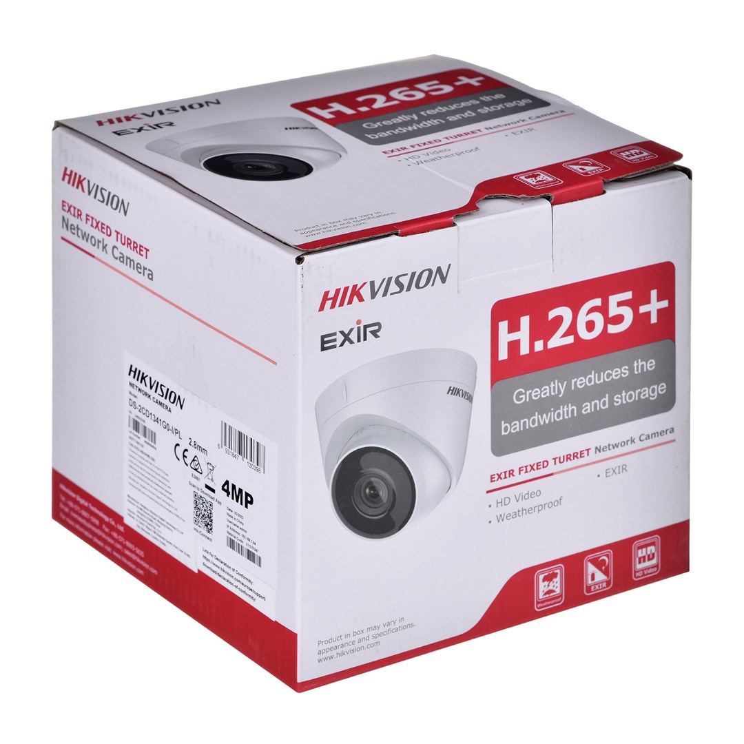 Kamerë sigurie Hikvision DS-2CD1341G0-I/PL, 4 MP, 2560 x 1440, e bardhë