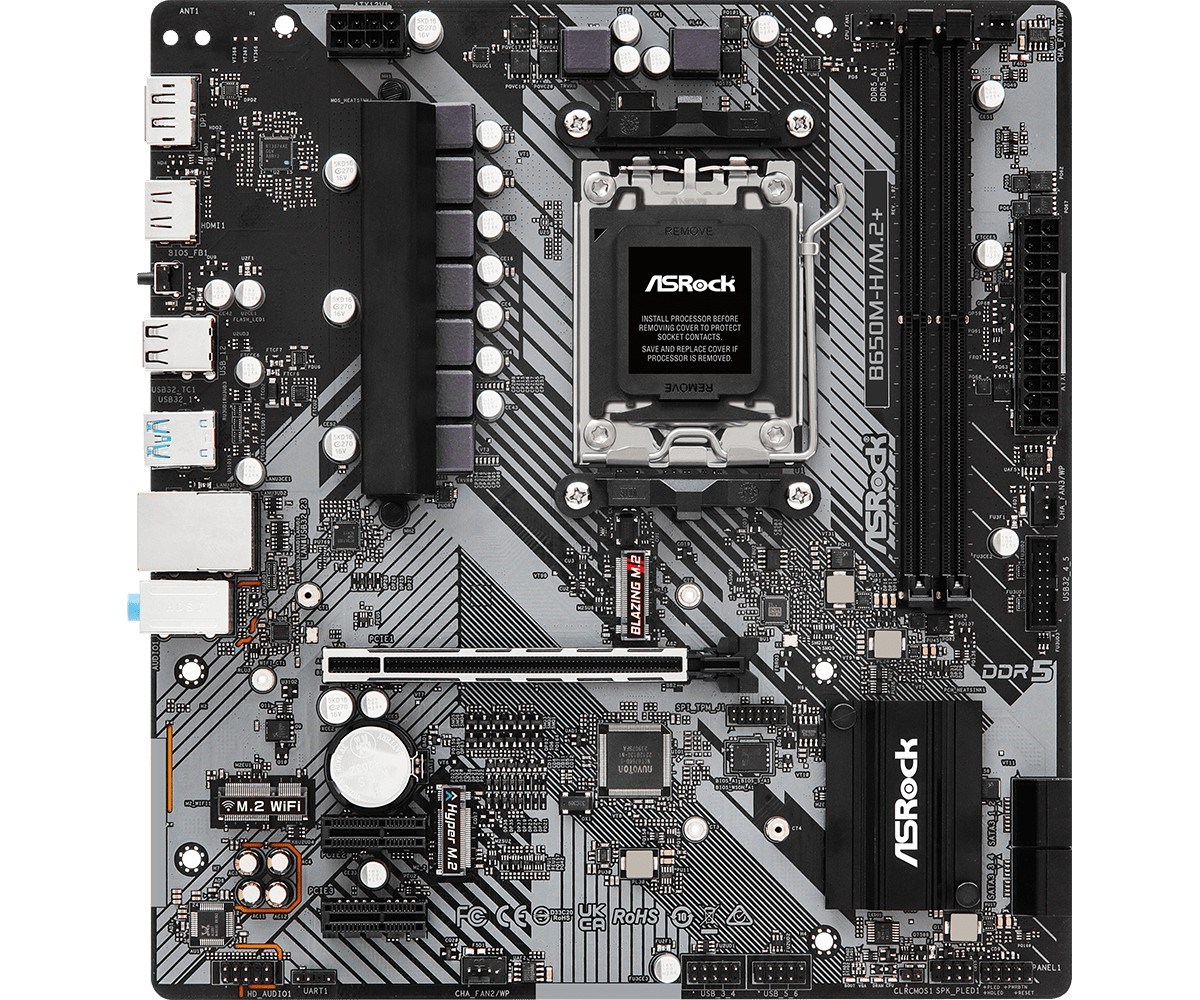 Pllakë amë ASRock B650M-H/M.2+