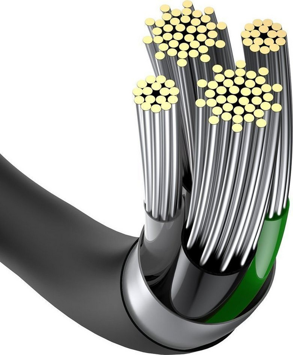 Kabllo BASEUS Superior Series USB-A - Lightning, 2.4A, 1m, e zezë