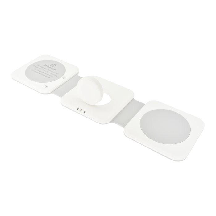 Dviced 3-in-1 Foldable Magnetic Wireless Charger, White
