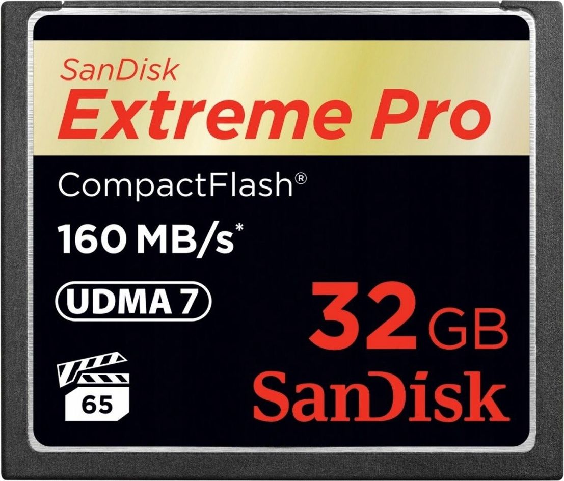 Kartë memorie SanDisk Compact Flash Extreme Pro, 32 GB, 160 MB/s