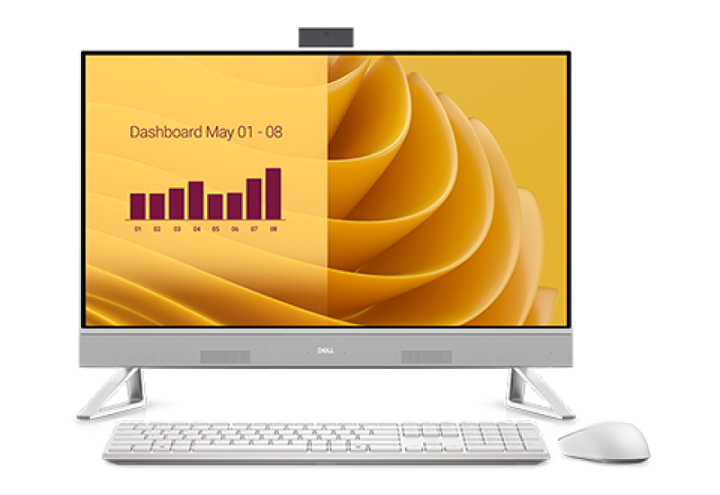 Kompjuter All in One Dell EC27250, 27" FHD Touch, Intel Core 7, 32GB RAM, 1TB SSD, i bardhë