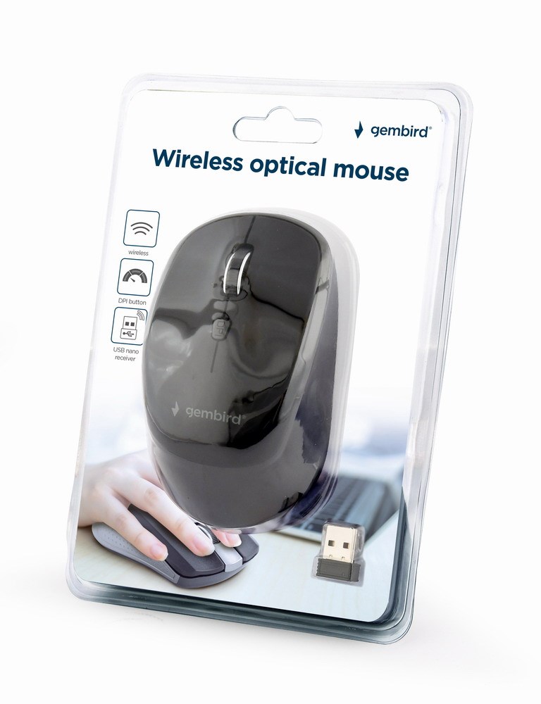 Maus optik Gembird MUSW-4B-05, 800-1600 DPI, i zi
