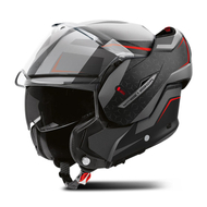 Helmë moto Airoh Mathisse II Magnet, termoplastike HRT, ECE 22.06, e zezë gri e kuqe XS