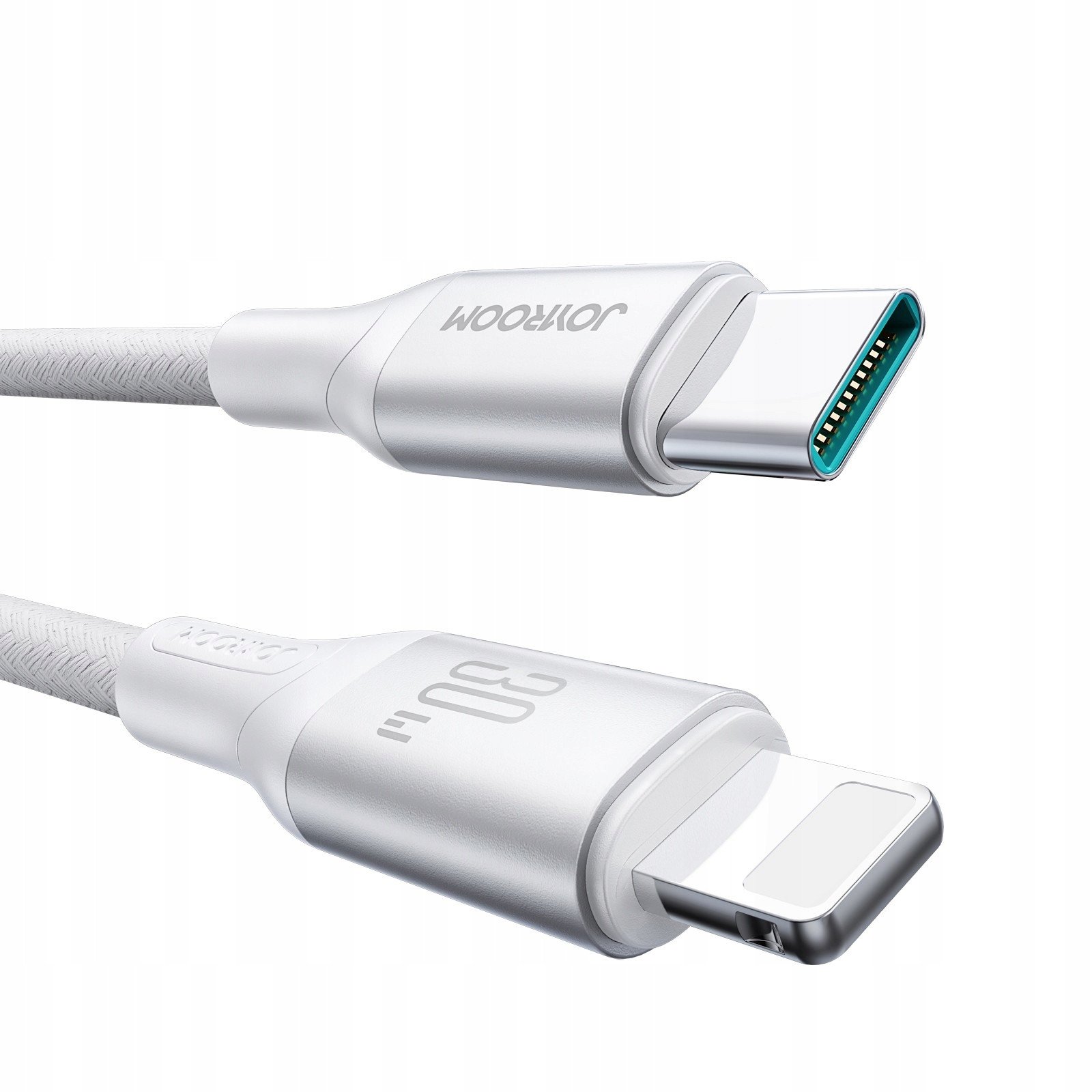 Kabllo USB Joyroom Flash Series, USB C në Lightning, 2m, 30W, e bardhë