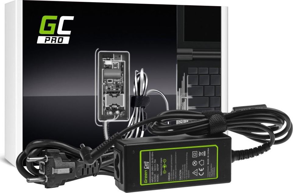 Karikues laptopi Green Cell AD70P, 33W, 19V 1.75A, 4.0x1.35mm, i zi