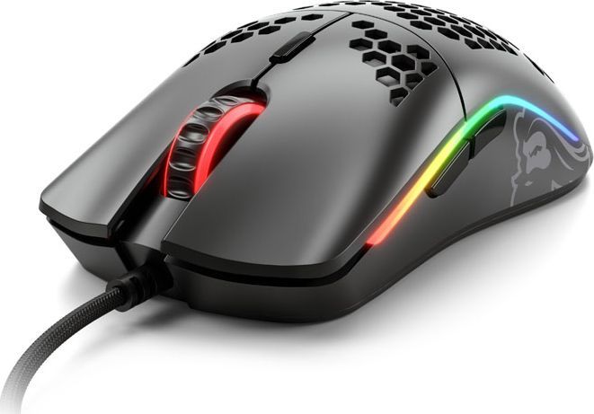 Maus gaming Glorious Model O Mat, RGB, me kabllo, i zi mat